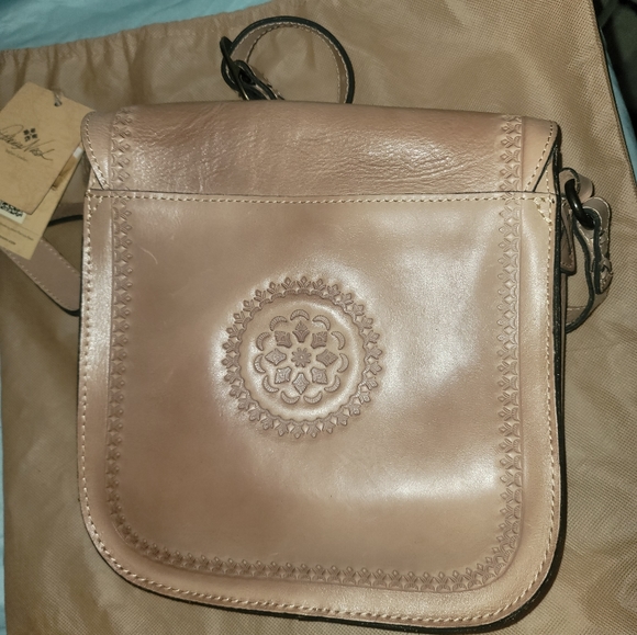 Patricia Nash Tooled Flap Tursi (Sand) Crossbody - Picture 3 of 6